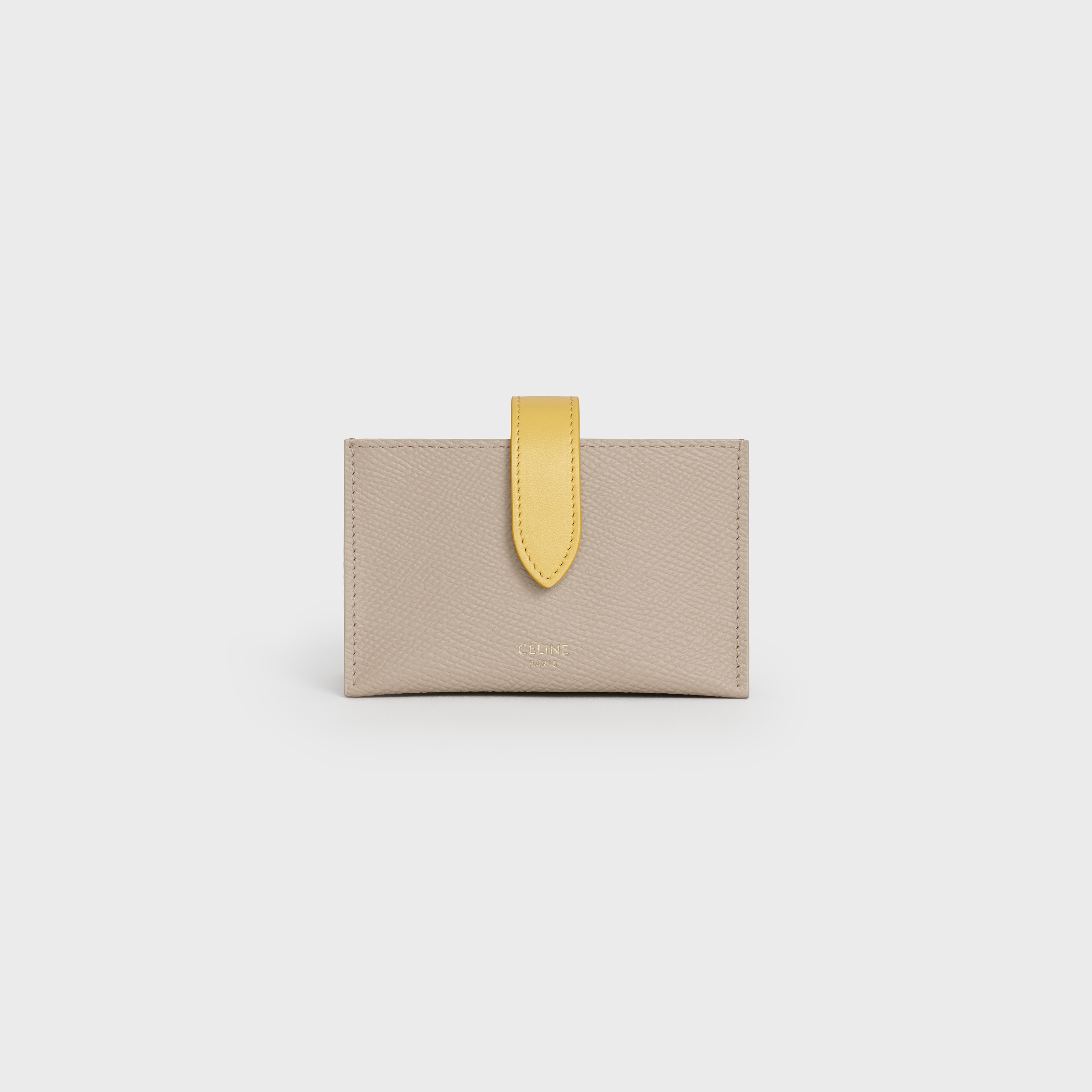 ACCORDEON CARD HOLDER IN BICOLOUR GRAINED CALFSKIN - 1