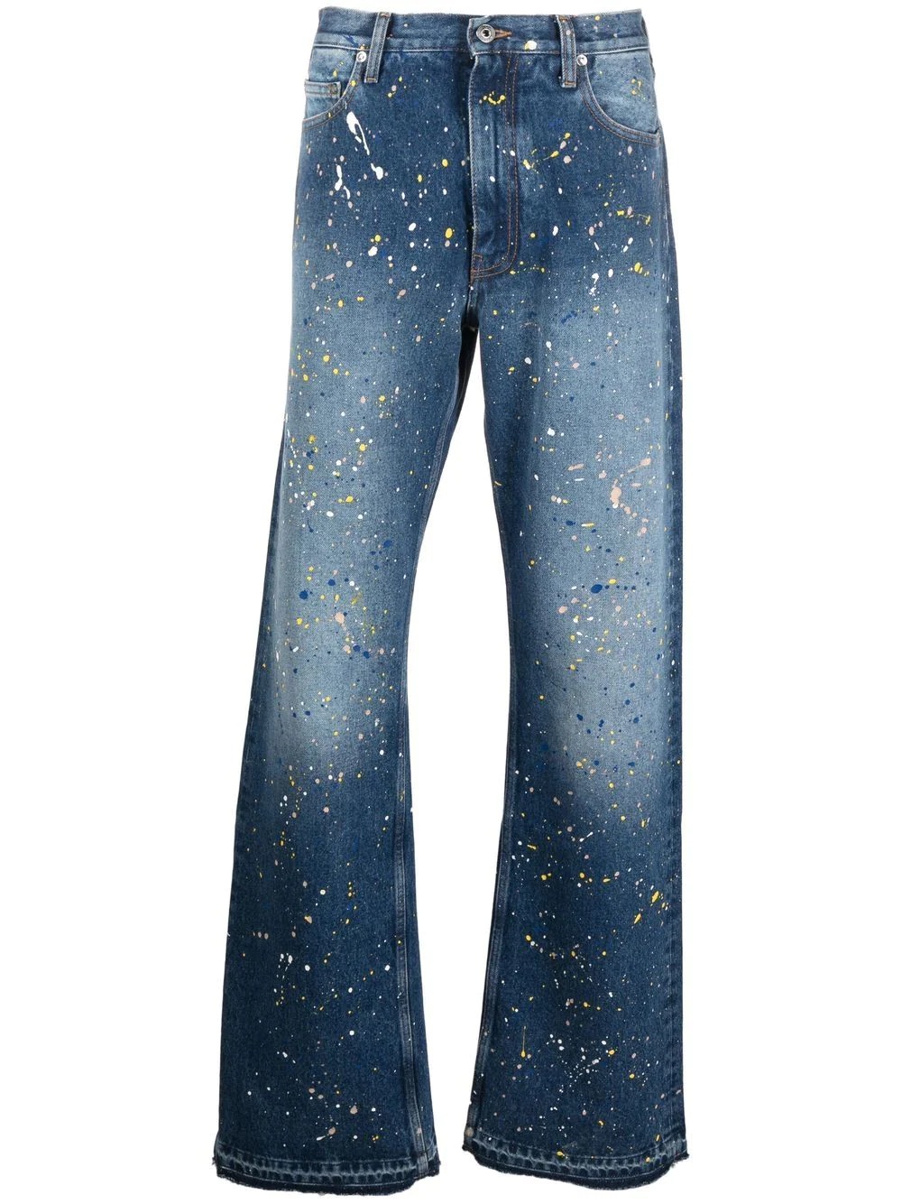 paint-splatter straight-leg jeans - 1