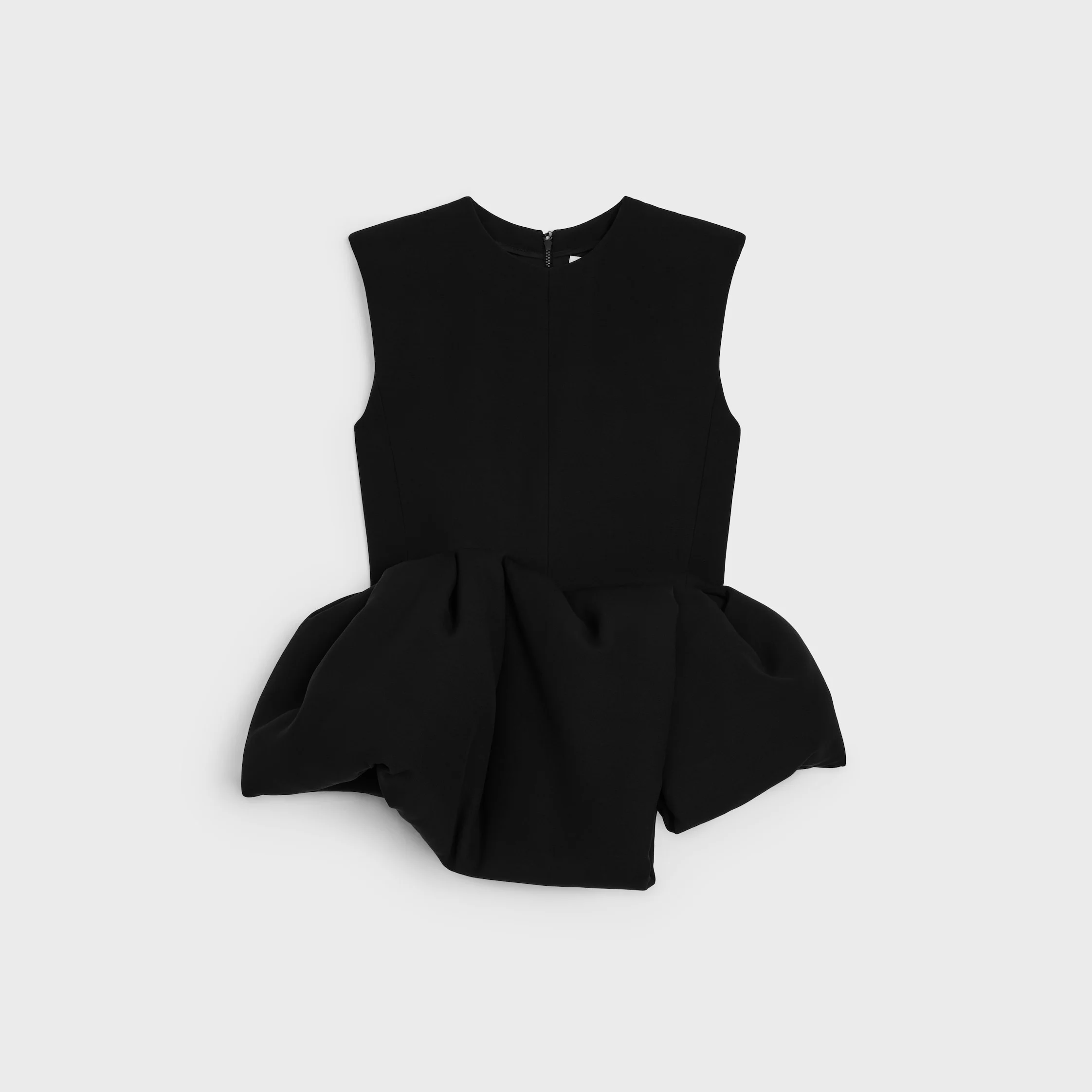 peplum top IN WOOL SILK - 1