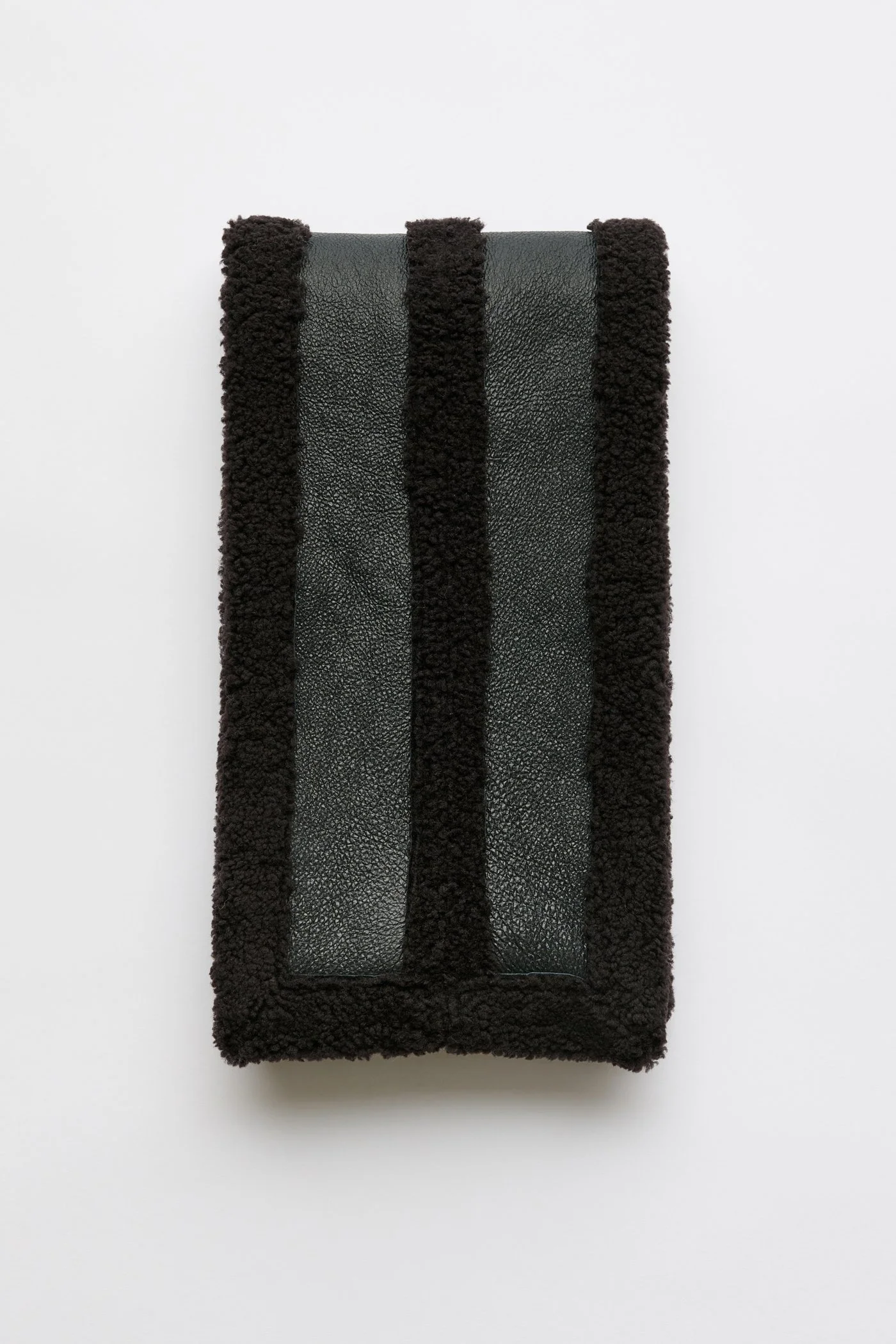 Blizzard Scarf Dark Brown Aviator Shearling - 1