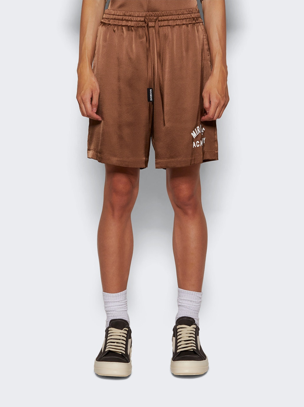 Miracle Academy Silk Shorts Brown - 3