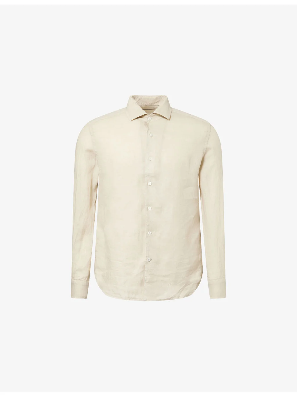 Short-Sleeve Linen Shirt - 1