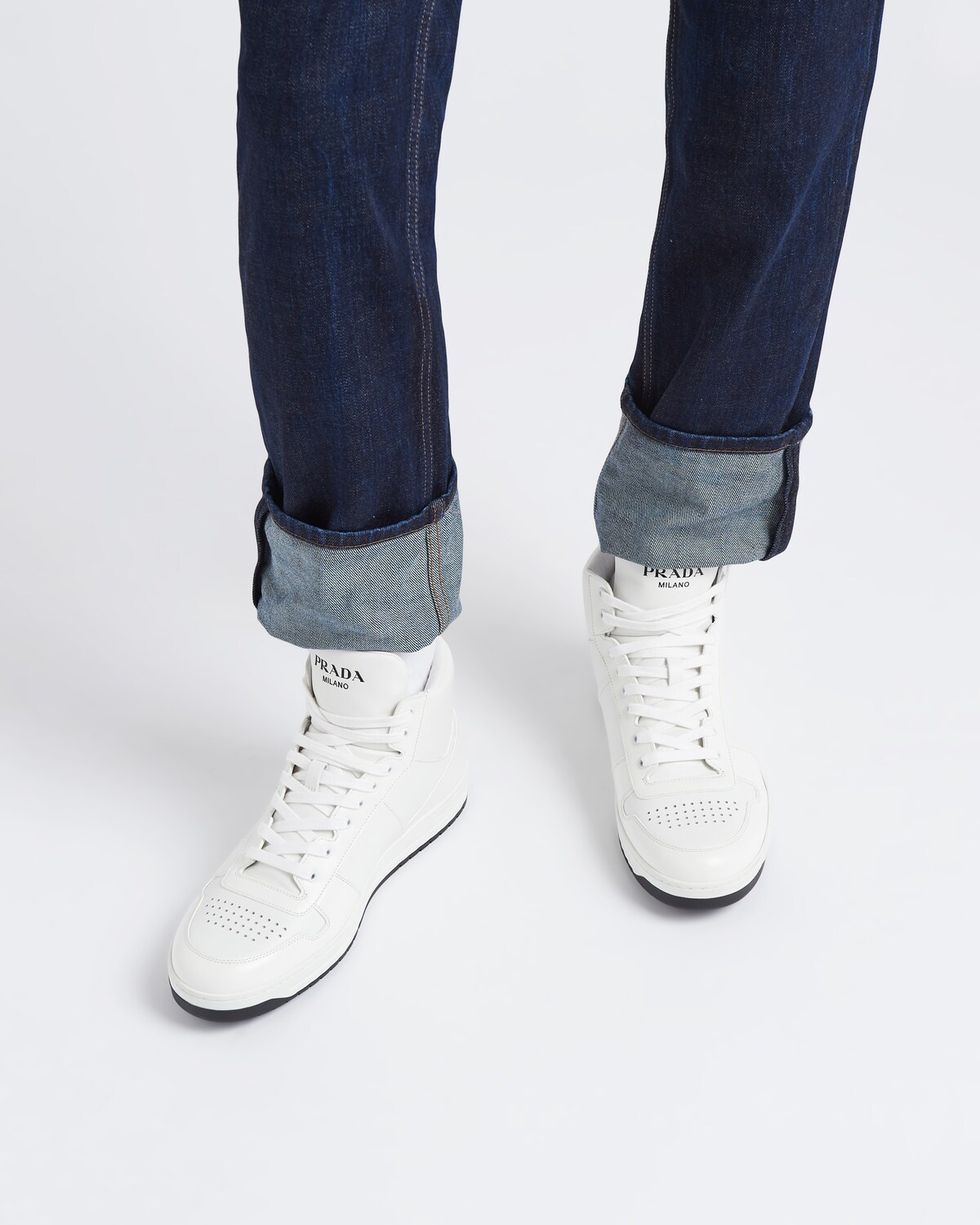 Downtown leather high-top sneakers - 3