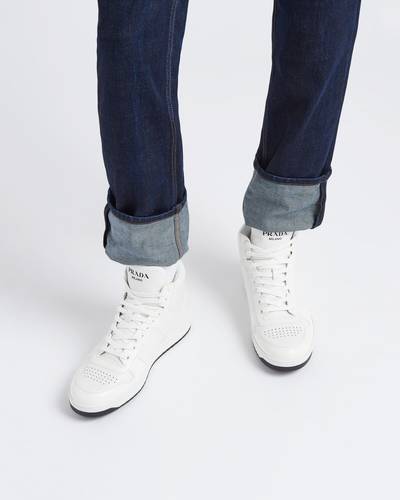 Prada Downtown leather high-top sneakers outlook