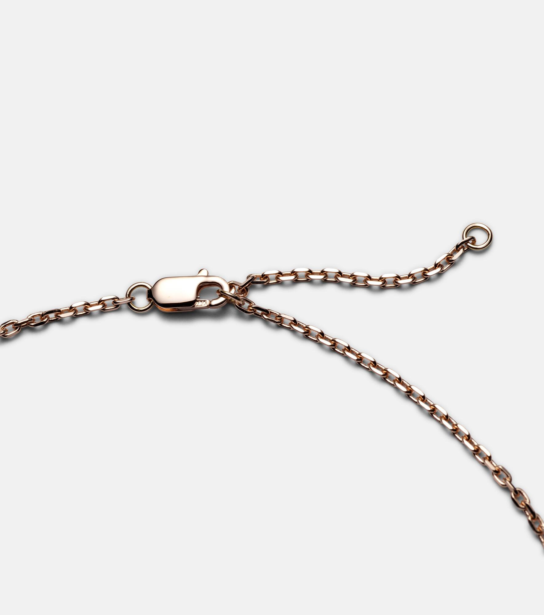Antifer 18kt rose gold necklace with mother of pearl and diamonds - 4