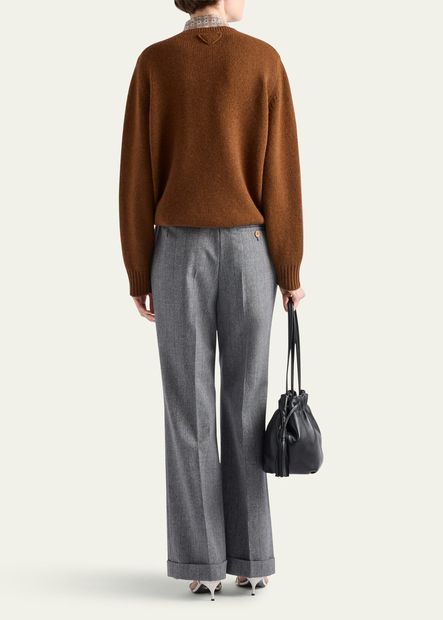 Cashmere Wool Crew-Neck Sweater - 3