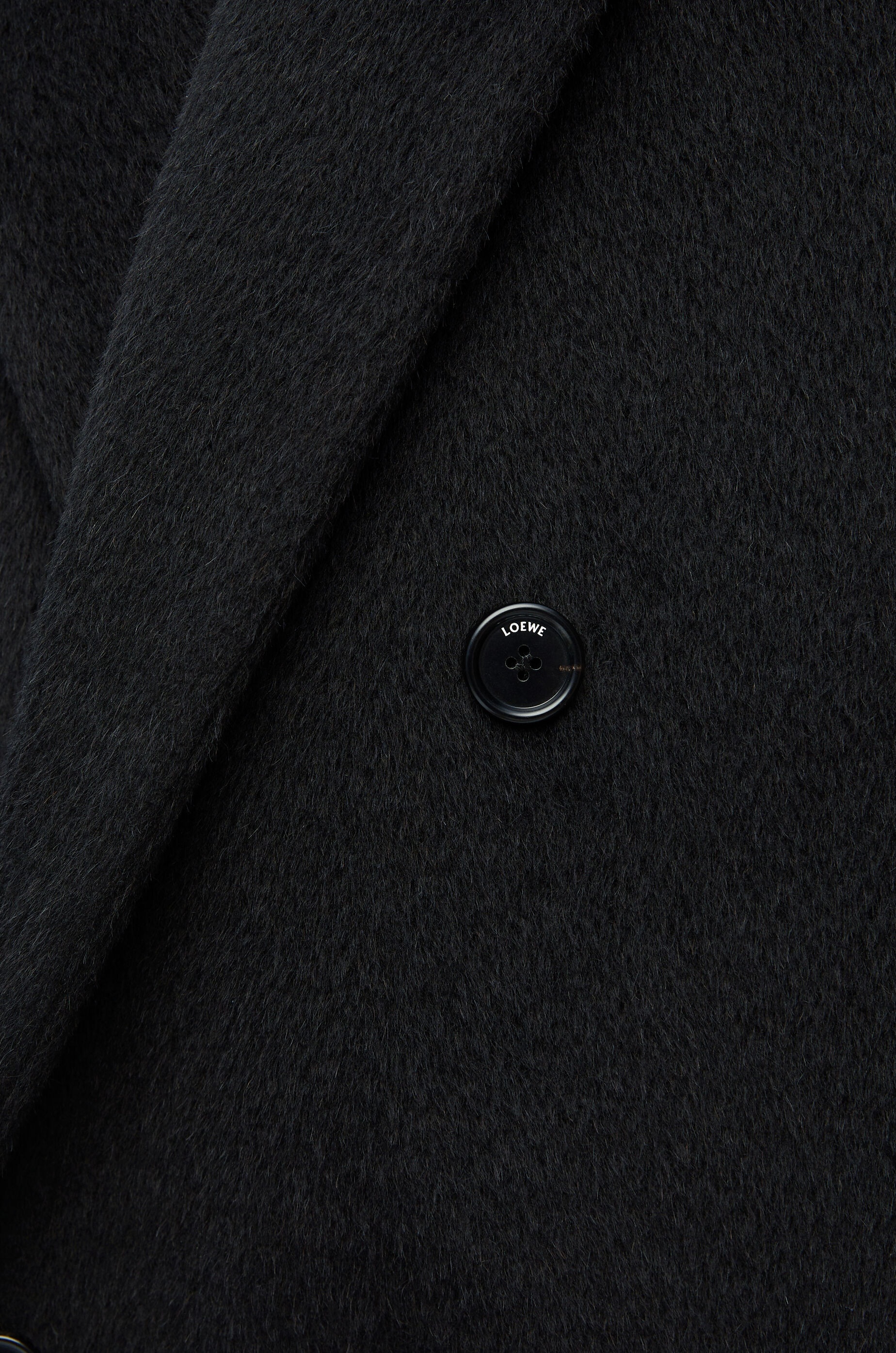 Double breasted coat in lama and wool - 4