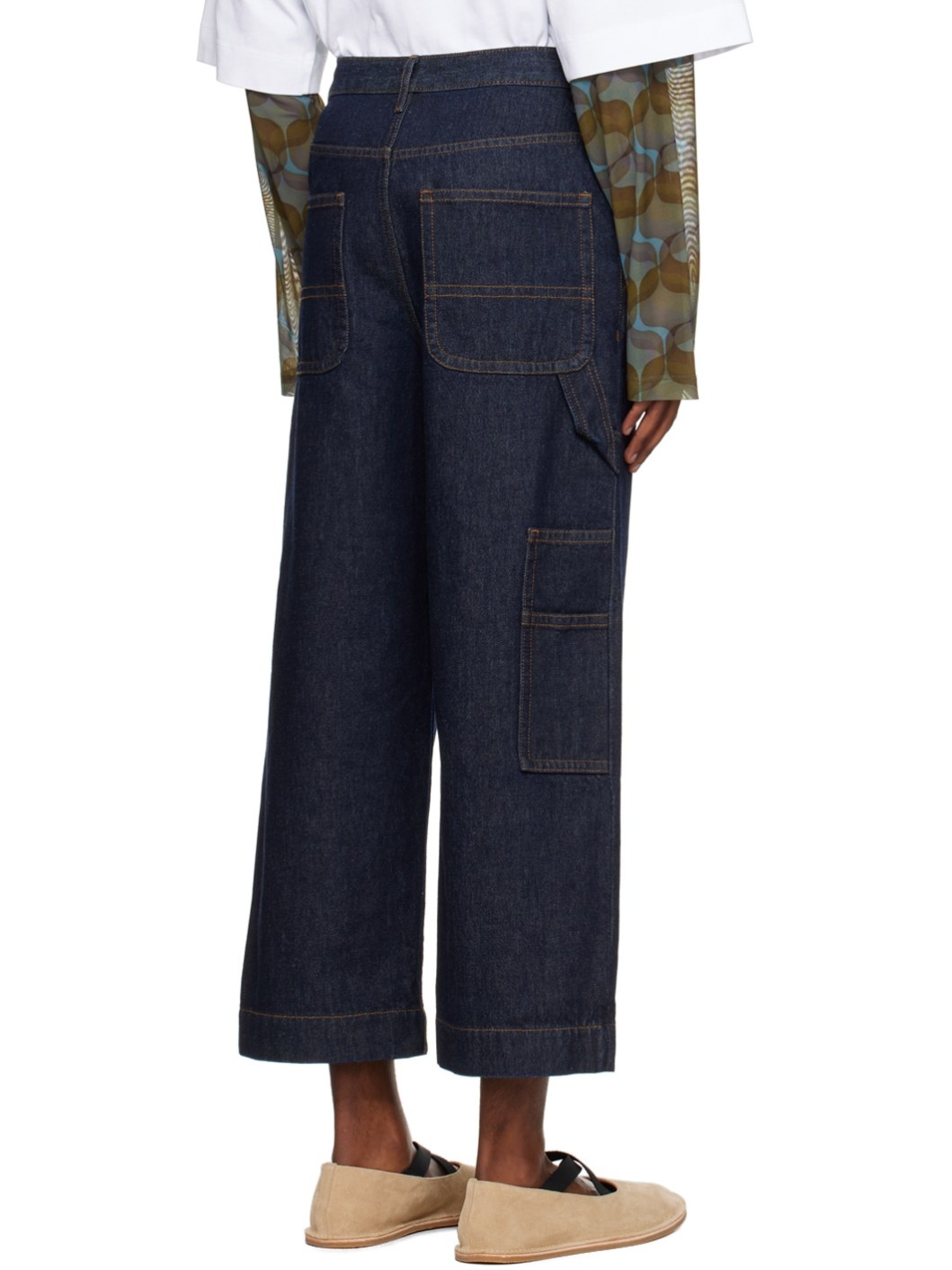 Indigo Hammer Loop Jeans - 5