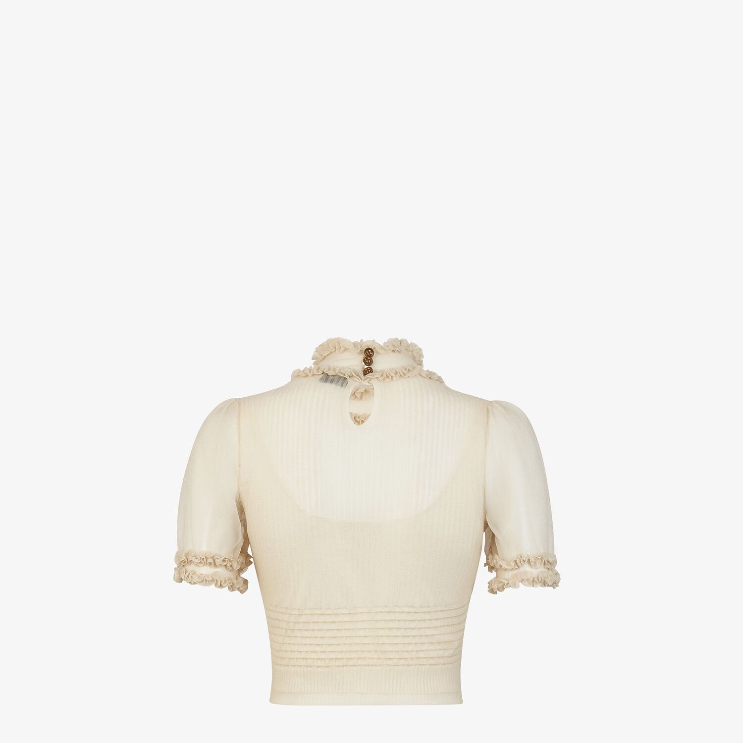 Beige nylon sweater - 2