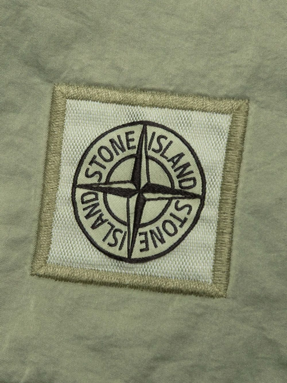 logo-patch elasticated-waist swim shorts - 5