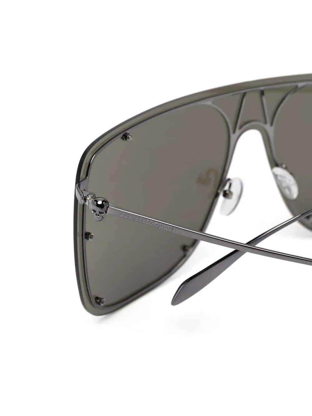 tinted oversize-frame sunglasses - 3