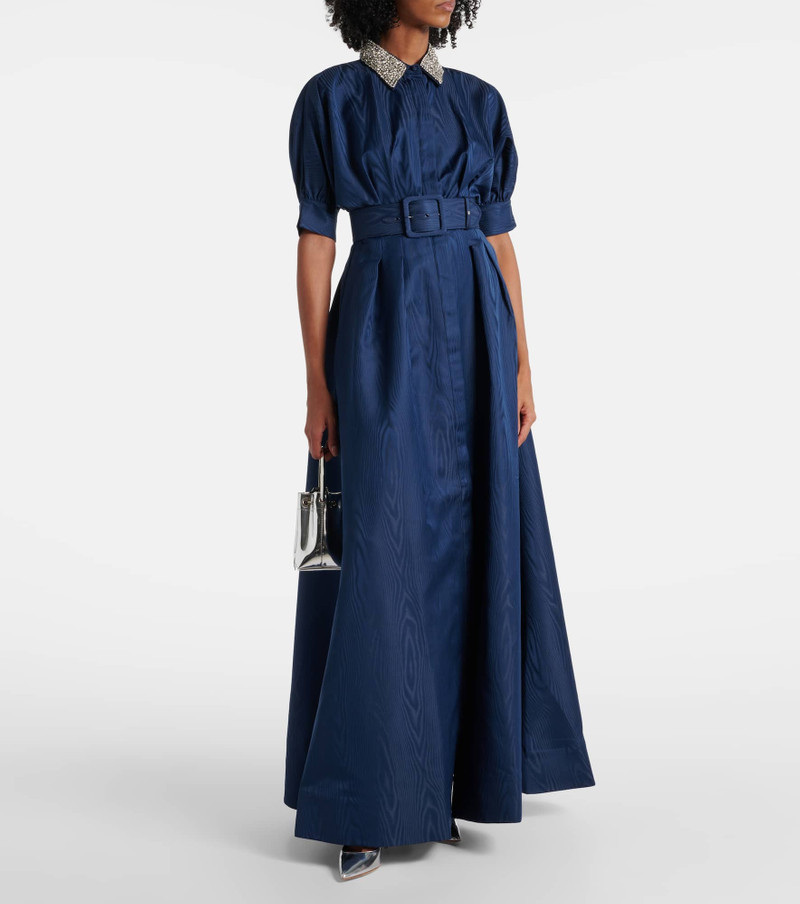 REBECCA VALLANCE Cielo embellished silk shirt dress outlook