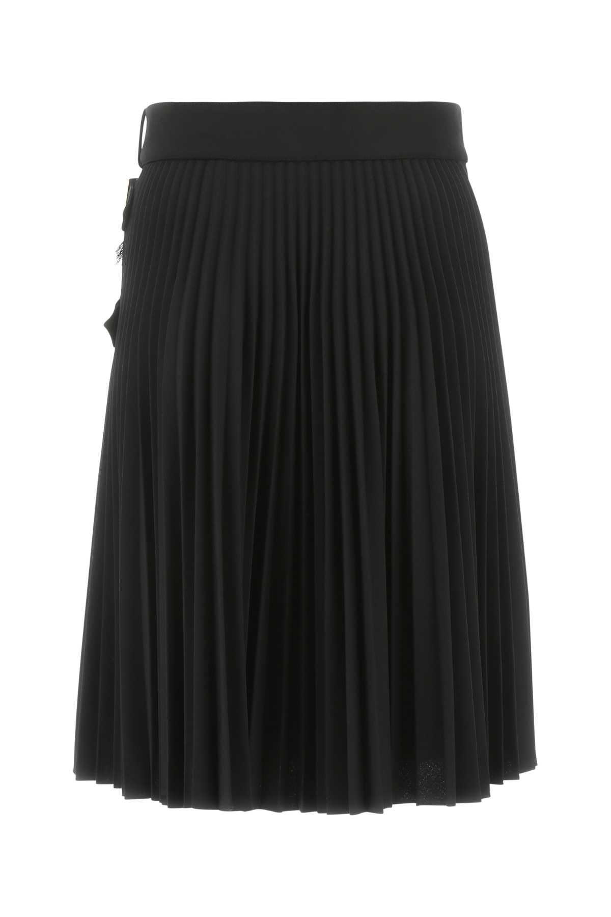 Burberry Women Black Stretch Polyester Blend Skirt - 2