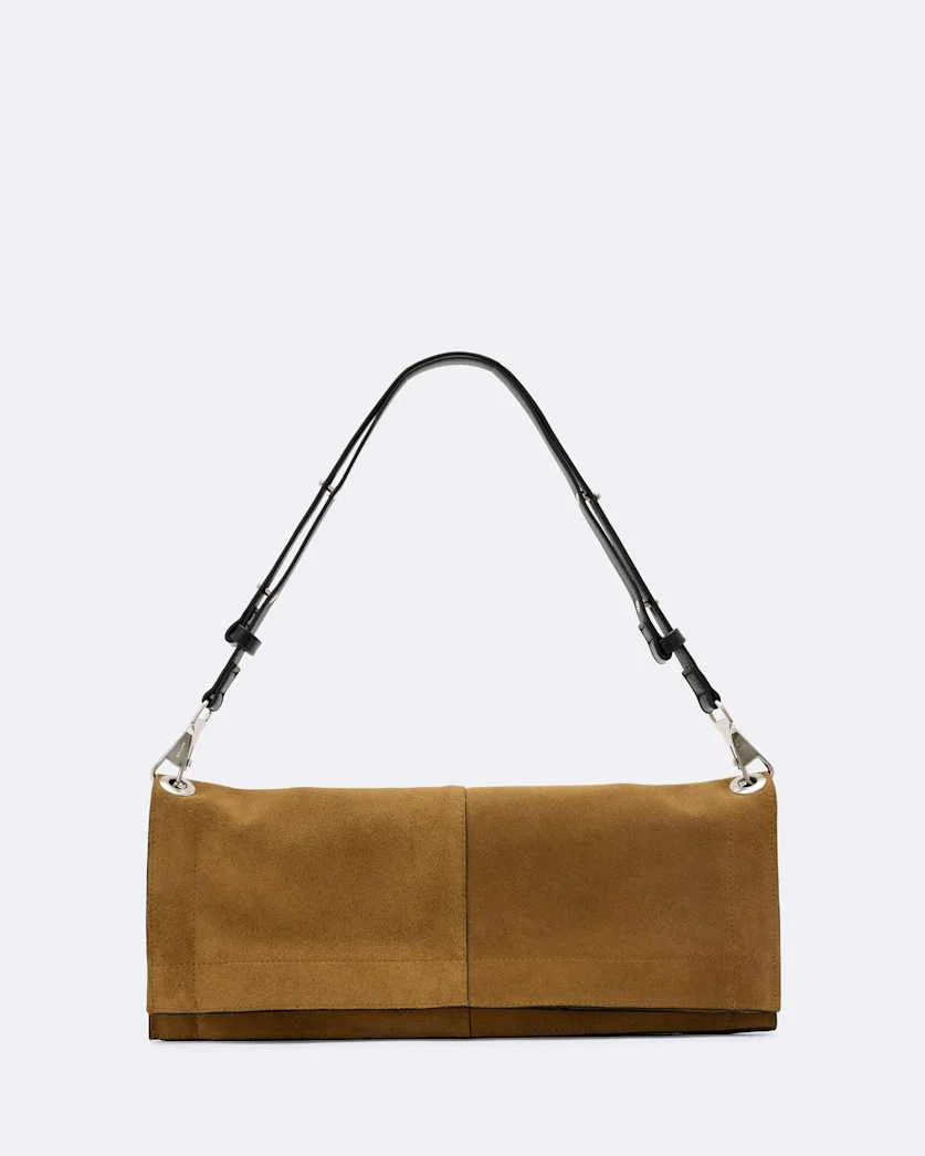 LUTECE FOLD SUEDE SHOULDER BAG - 1