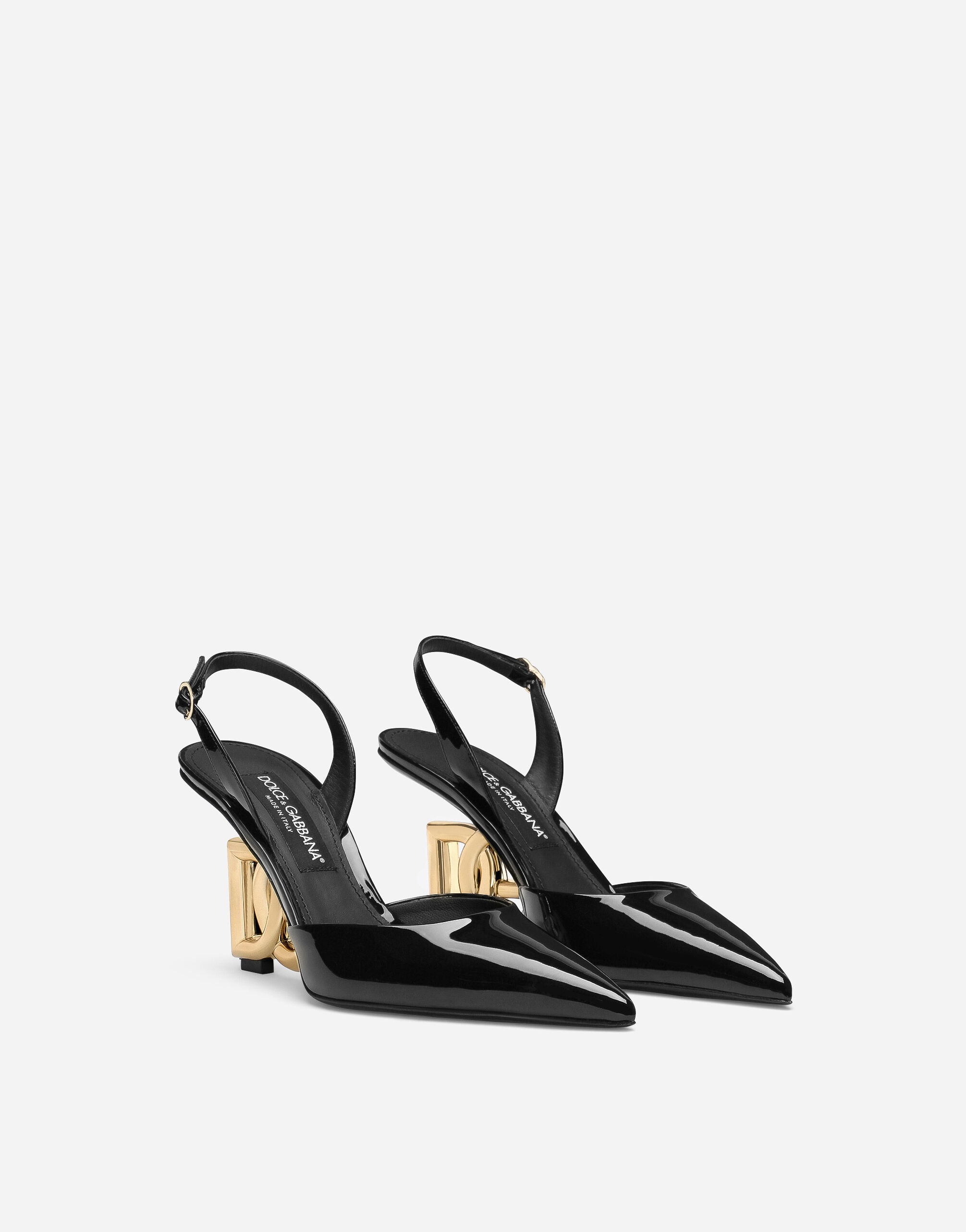 Patent leather slingbacks - 2