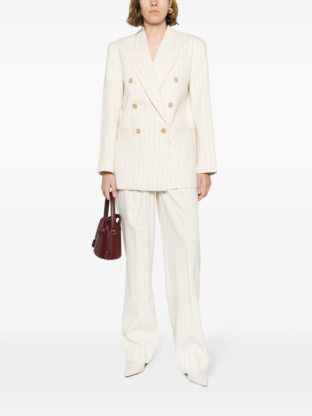 Luminosity pinstriped double-breasted blazer - 2