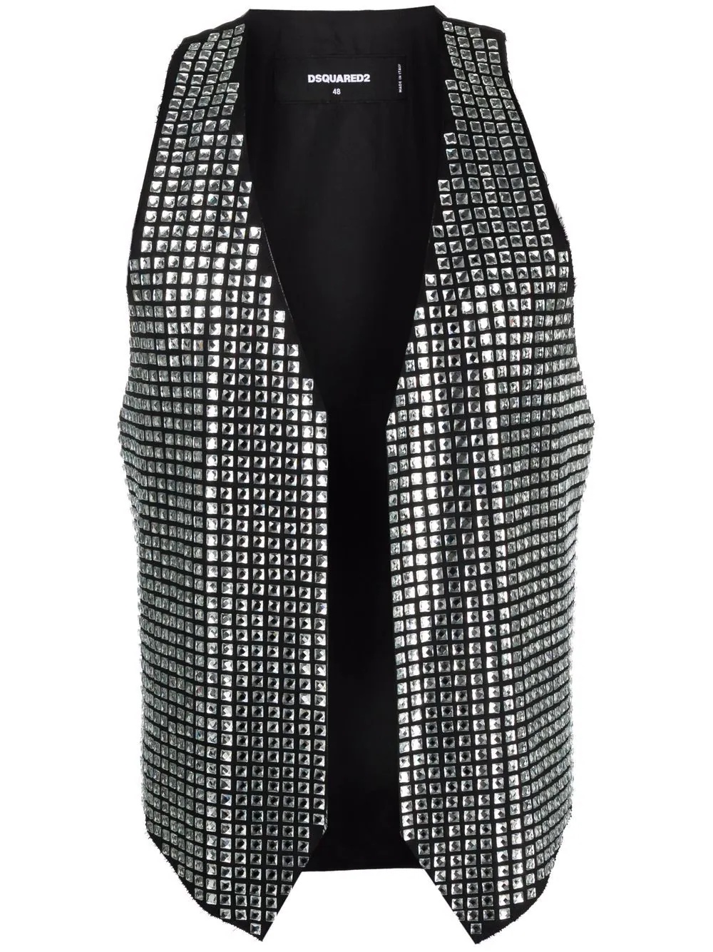 crystal-embellished waistcoat - 1