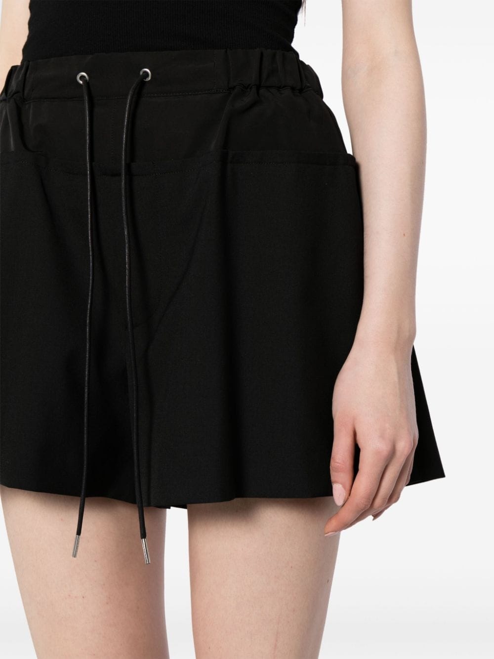 drawstring-waist tailored shorts - 5