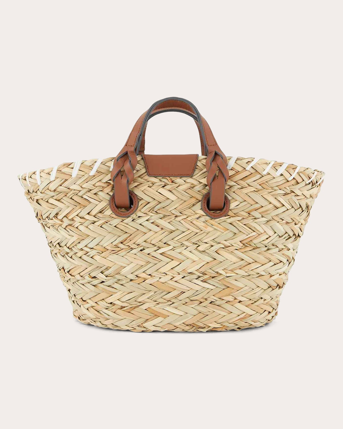 Small Paper Eyes Basket Bag - 2