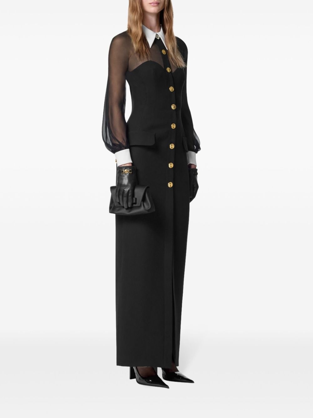 silk maxi dress - 2