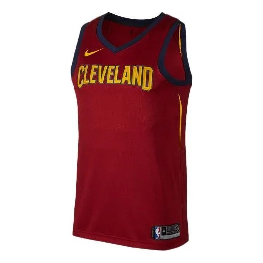 Nike Retro Basketball Vest SW Fan Edition Cleveland Cavaliers Red Wine red 903978-677 - 1