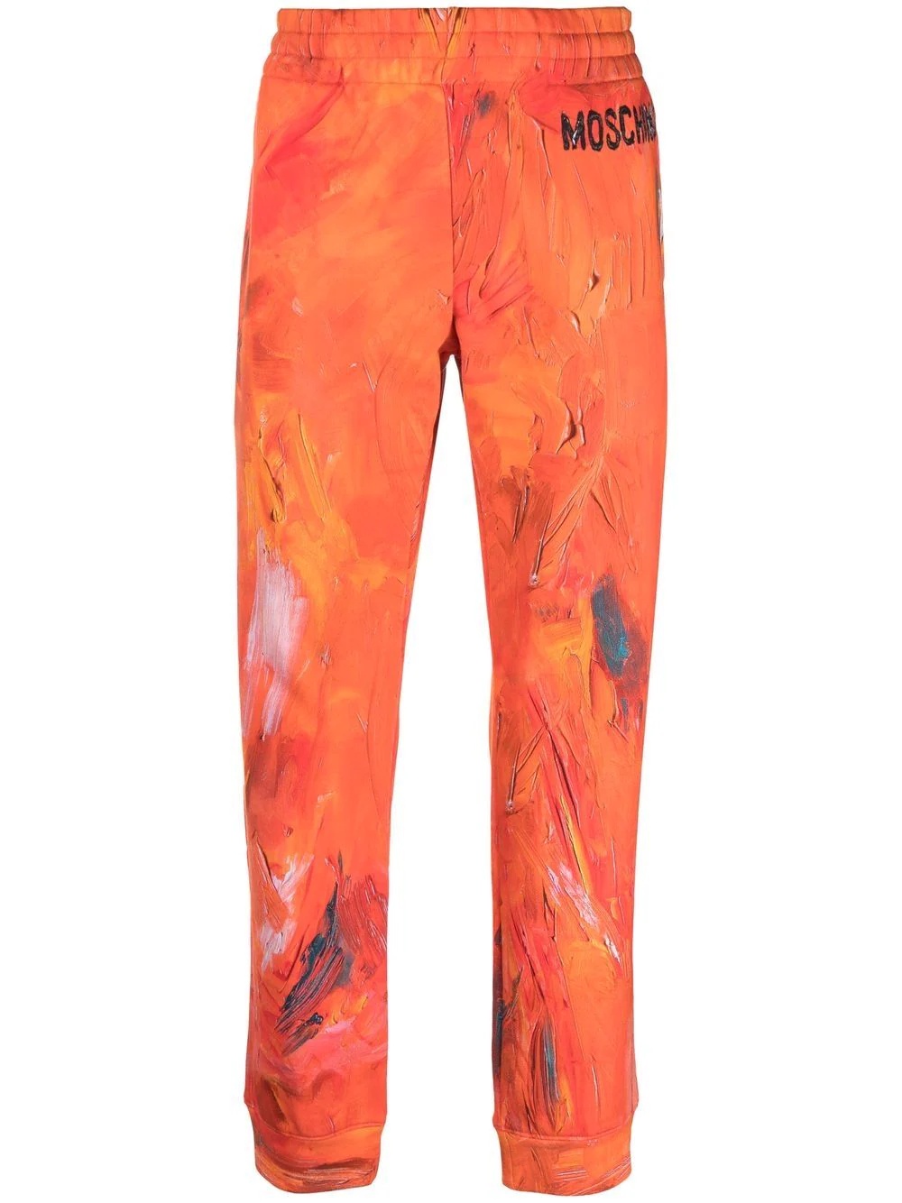 paint-effect joggers - 1