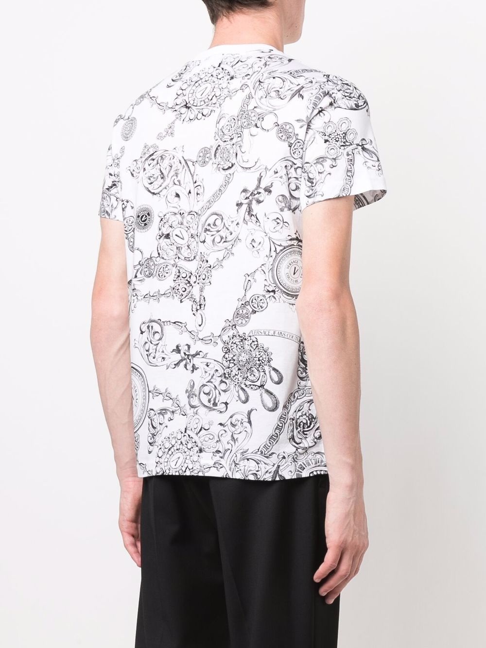 baroque-print short-sleeved T-shirt - 4