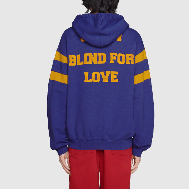 Men's Gucci SS21 Alphabet Stripe Printing Pullover Blue 655469-XJDHN-4120 - 4
