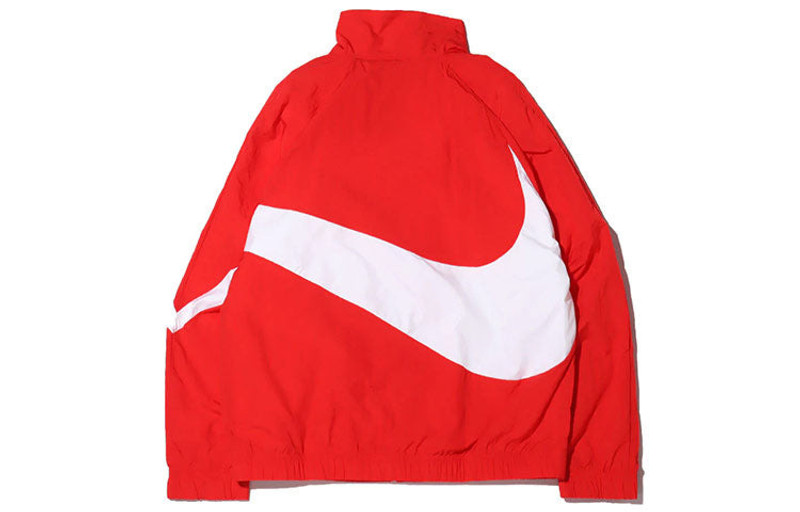 Nike Nike Big Swoosh Sportswear Woven Jacket Men's Red AR3133-658 outlook