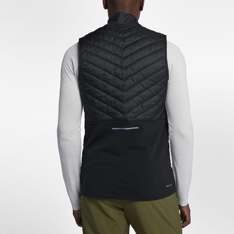 Nike Sports Running Splicing Stand Collar vest Black AH0547-010 - 5