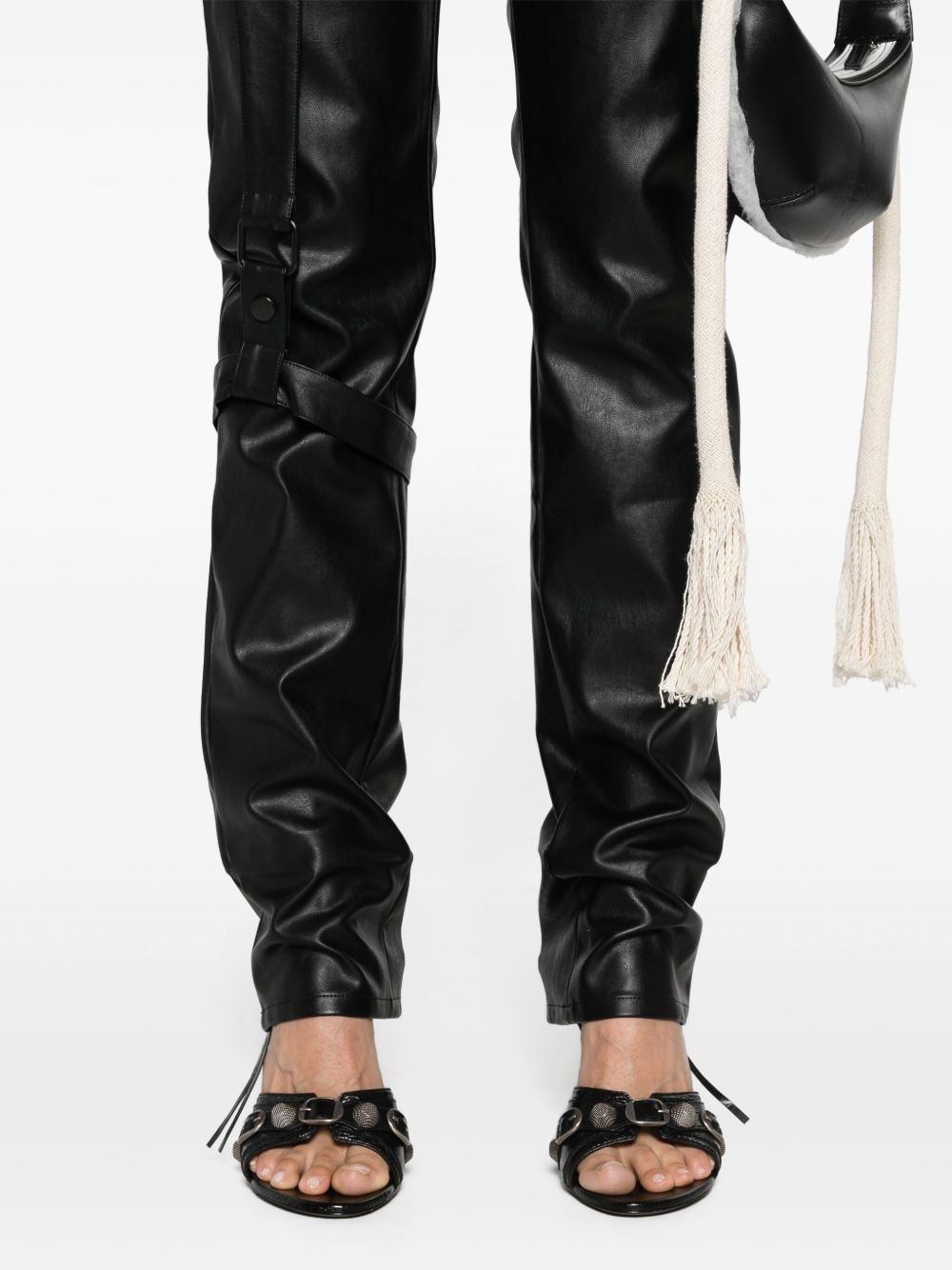 Moto faux-leather trousers - 5