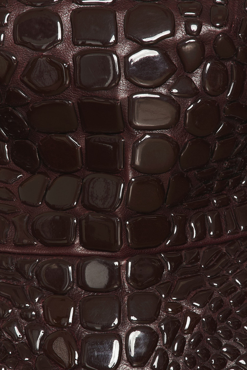 David Koma Croc Enamel Embroidered Top outlook