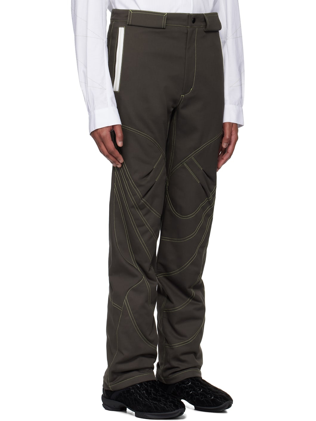 Brown Solix Zip Trousers - 2