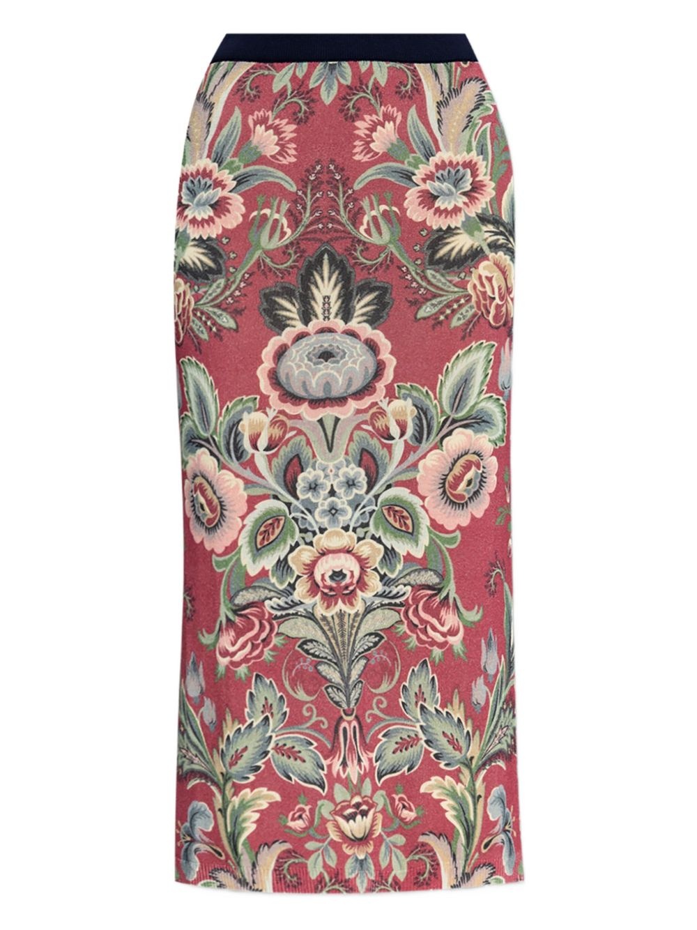 floral-print midi skirt - 4