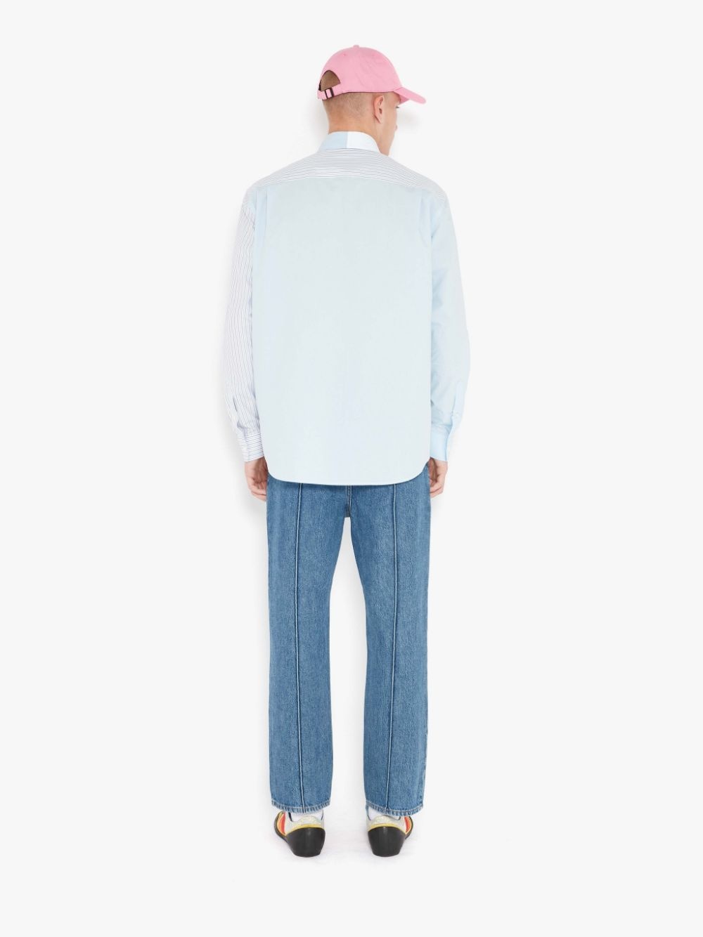 CURVED PATCHWORK CLASSIC FIT SHIRT - 4