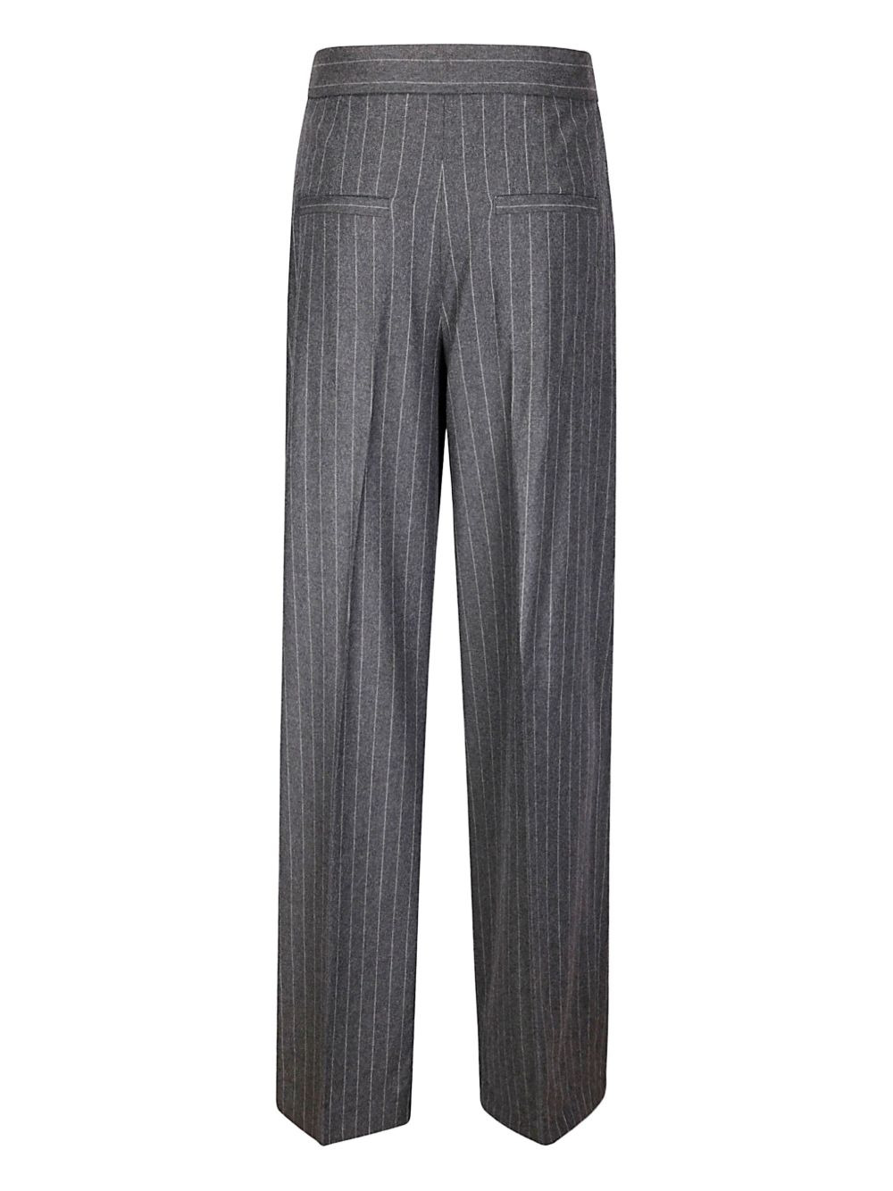 pinstripe pleated trousers - 2