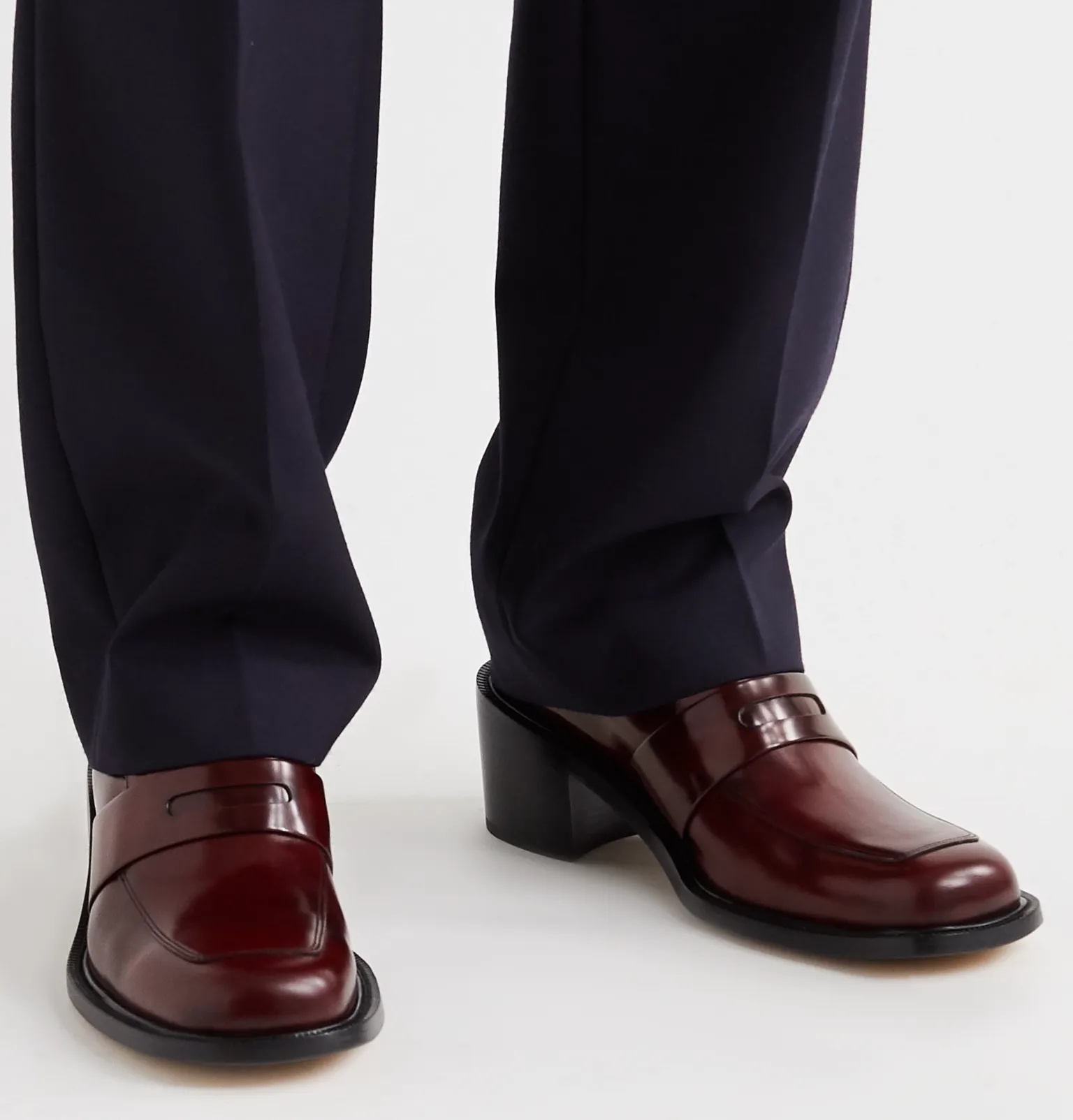 Polished-Leather Penny Loafers - 4