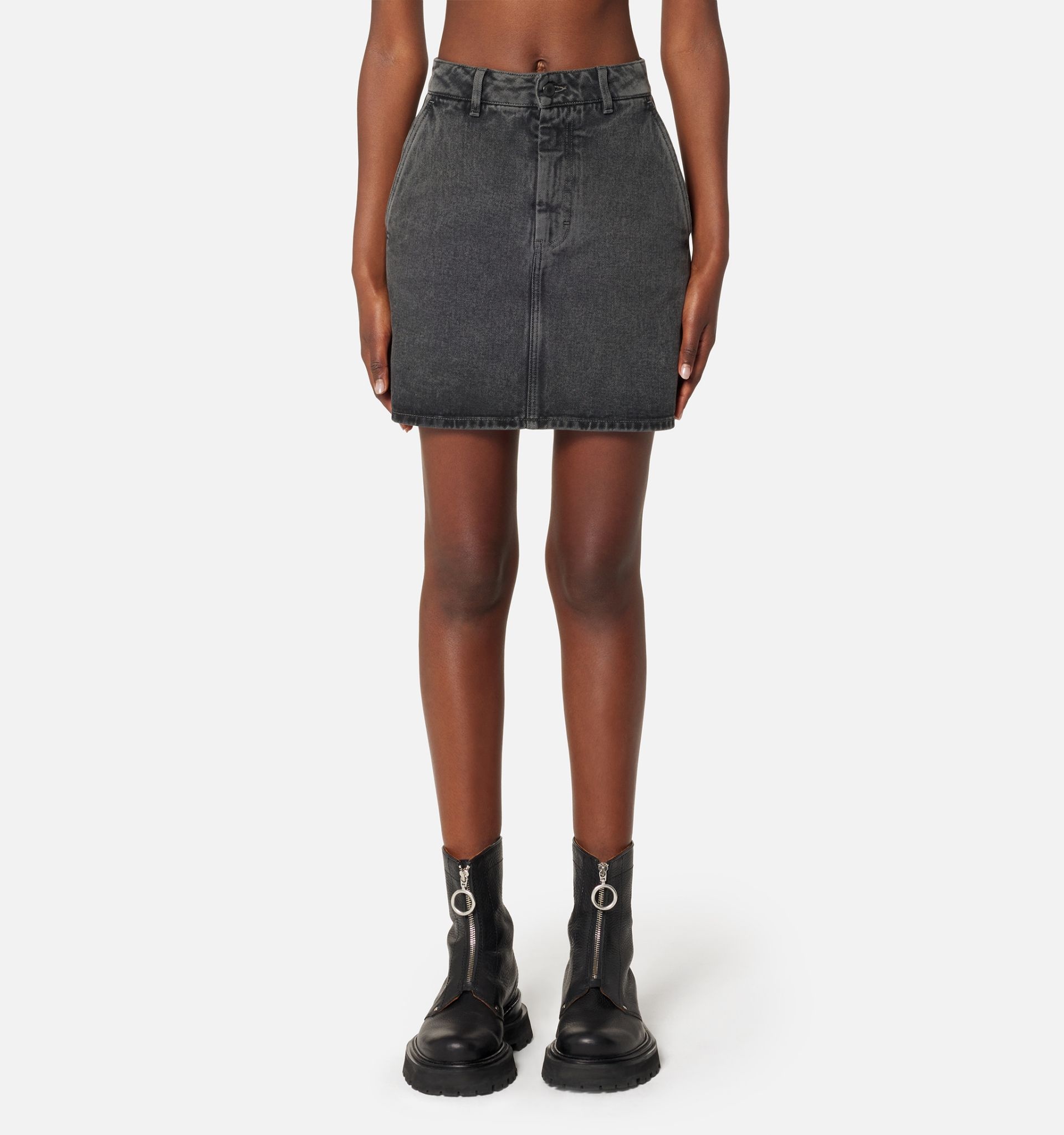 Short Denim Skirt - 3