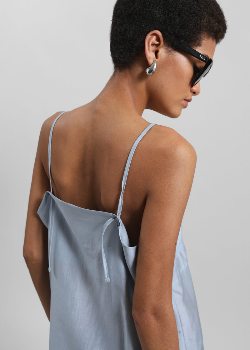 Noli Slip Mini Dress - Dusty Blue 3