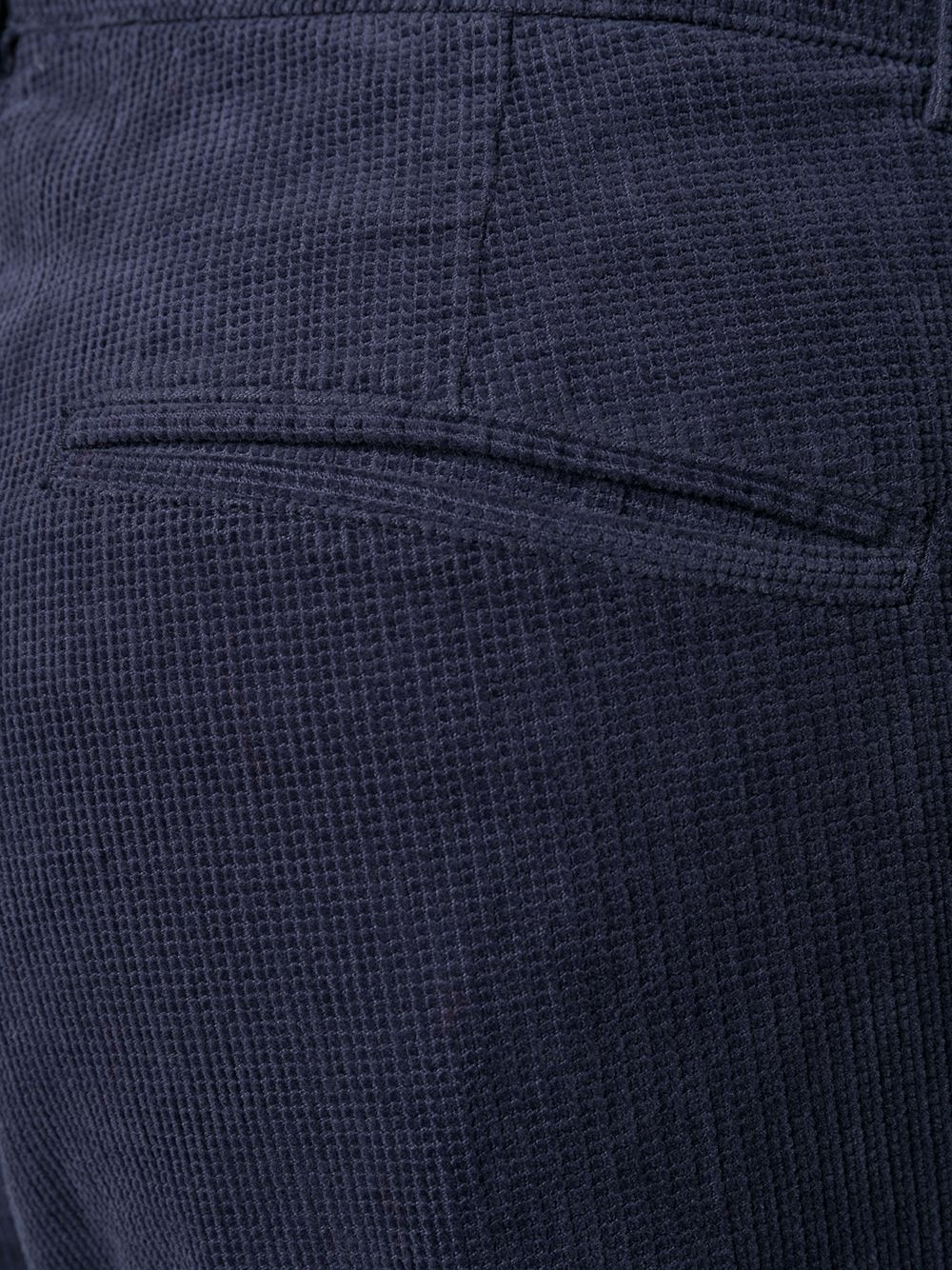 mid-rise textured cropped trousers - 5