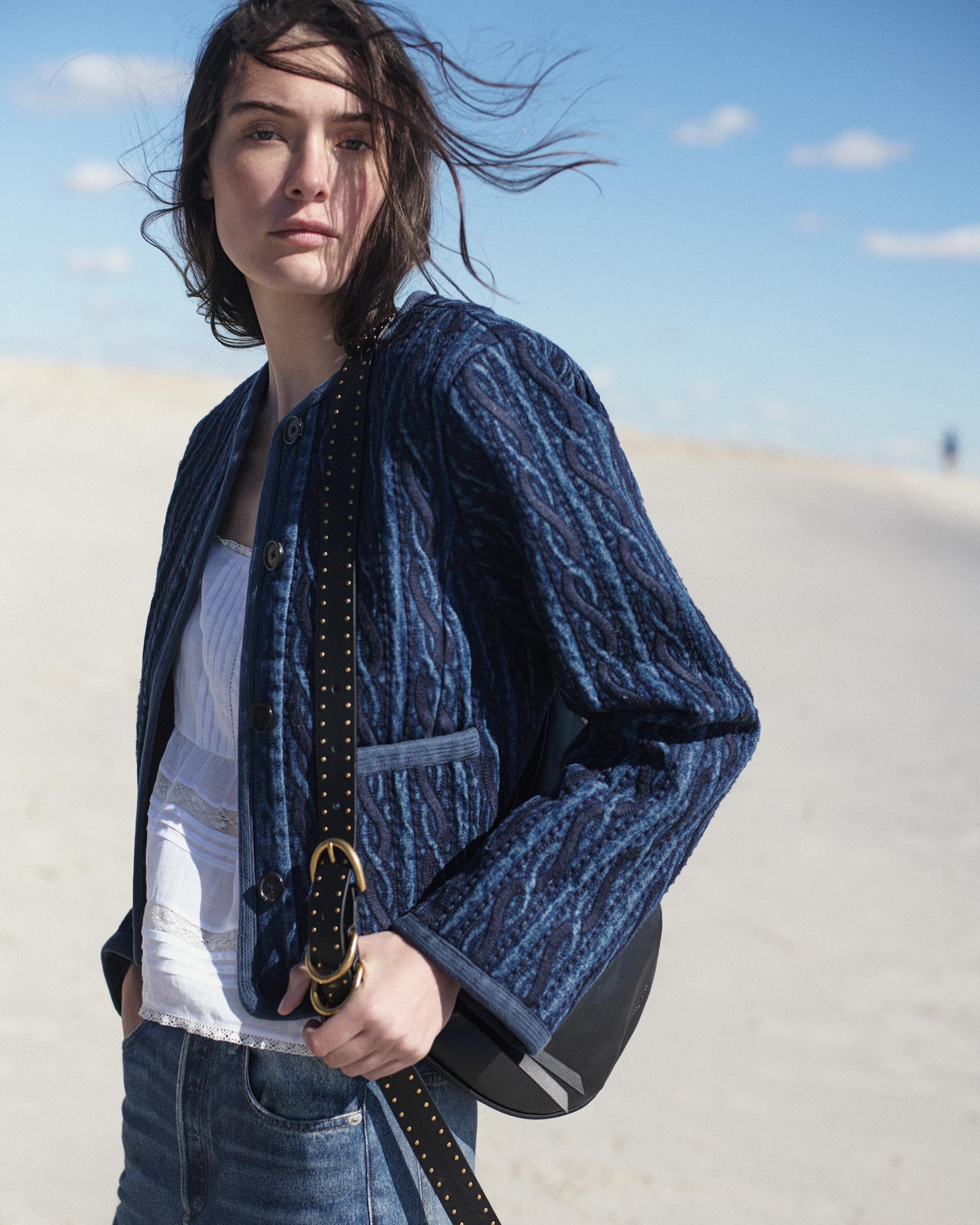 Carter Denim Liner
Lightweight Rigid in Embroidered Blue - 8