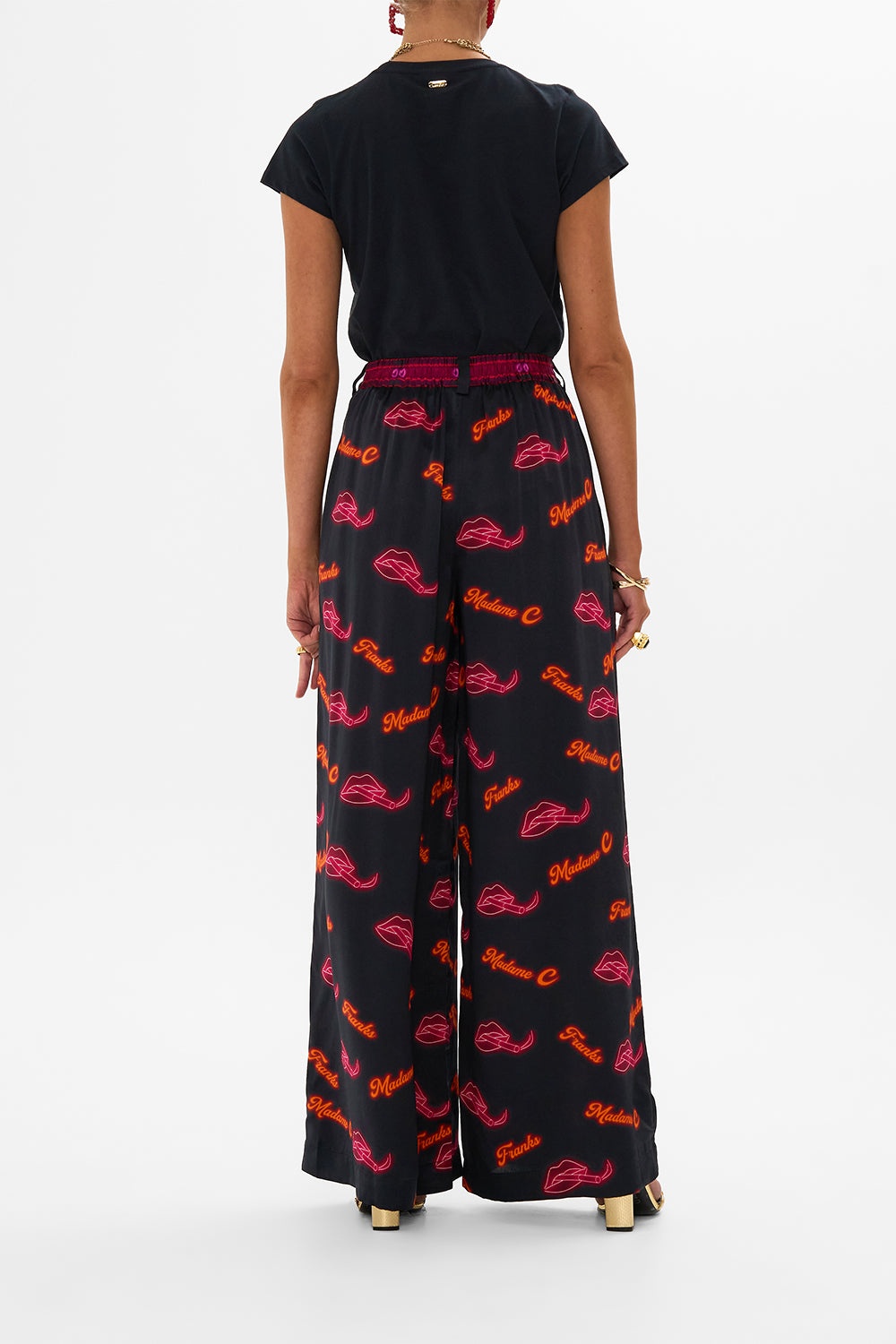 WIDE LEG WAISTED PANT - 3