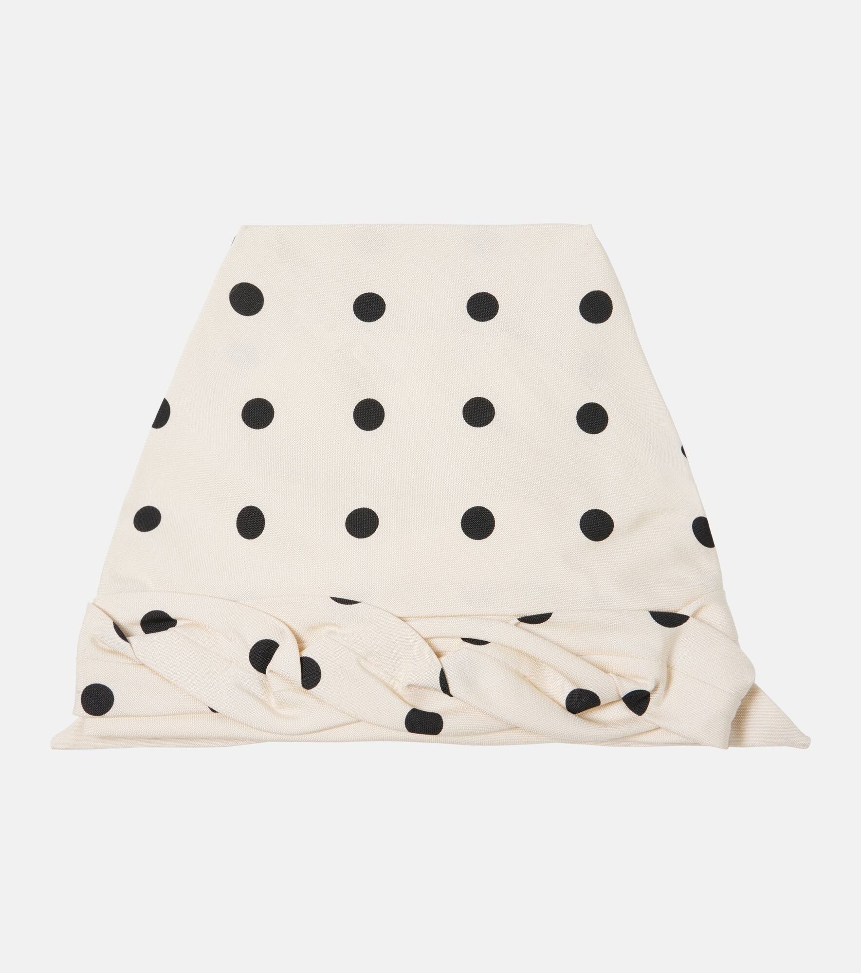 Polka-dot silk head wrap - 4