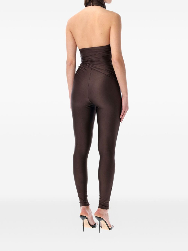 THE ANDAMANE Tatiana halterneck twisted jumpsuit outlook