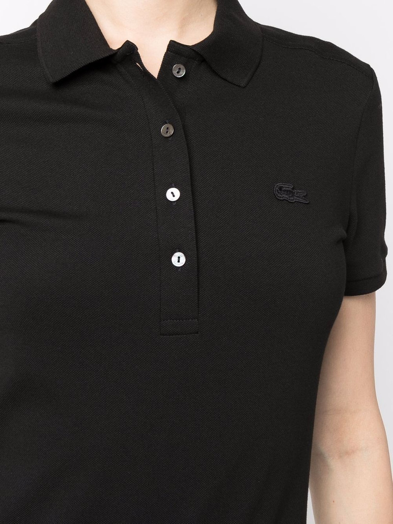logo-patch detail polo dress 5