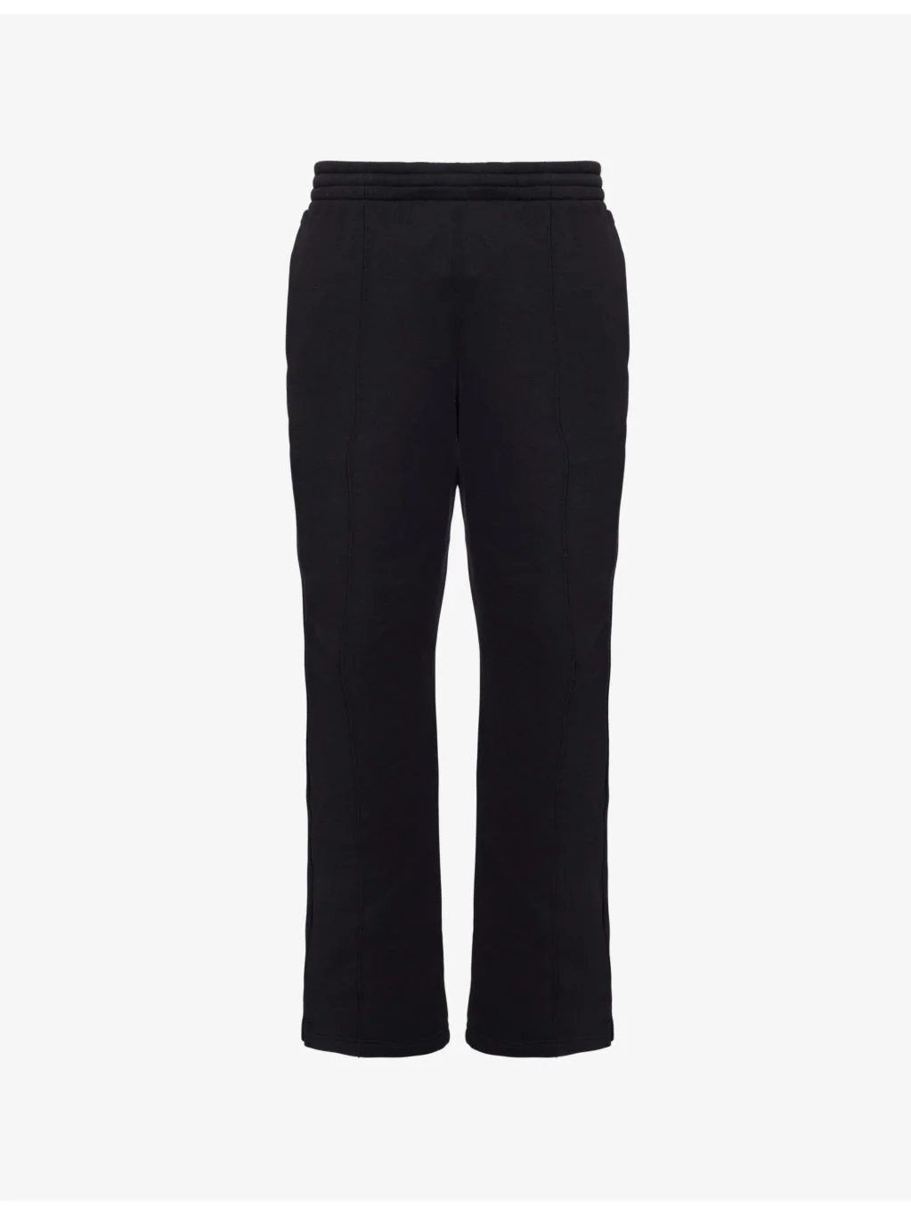 Initial two-slip-pockets straight-leg relaxed-fit cotton-jersey jogging bottoms - 1