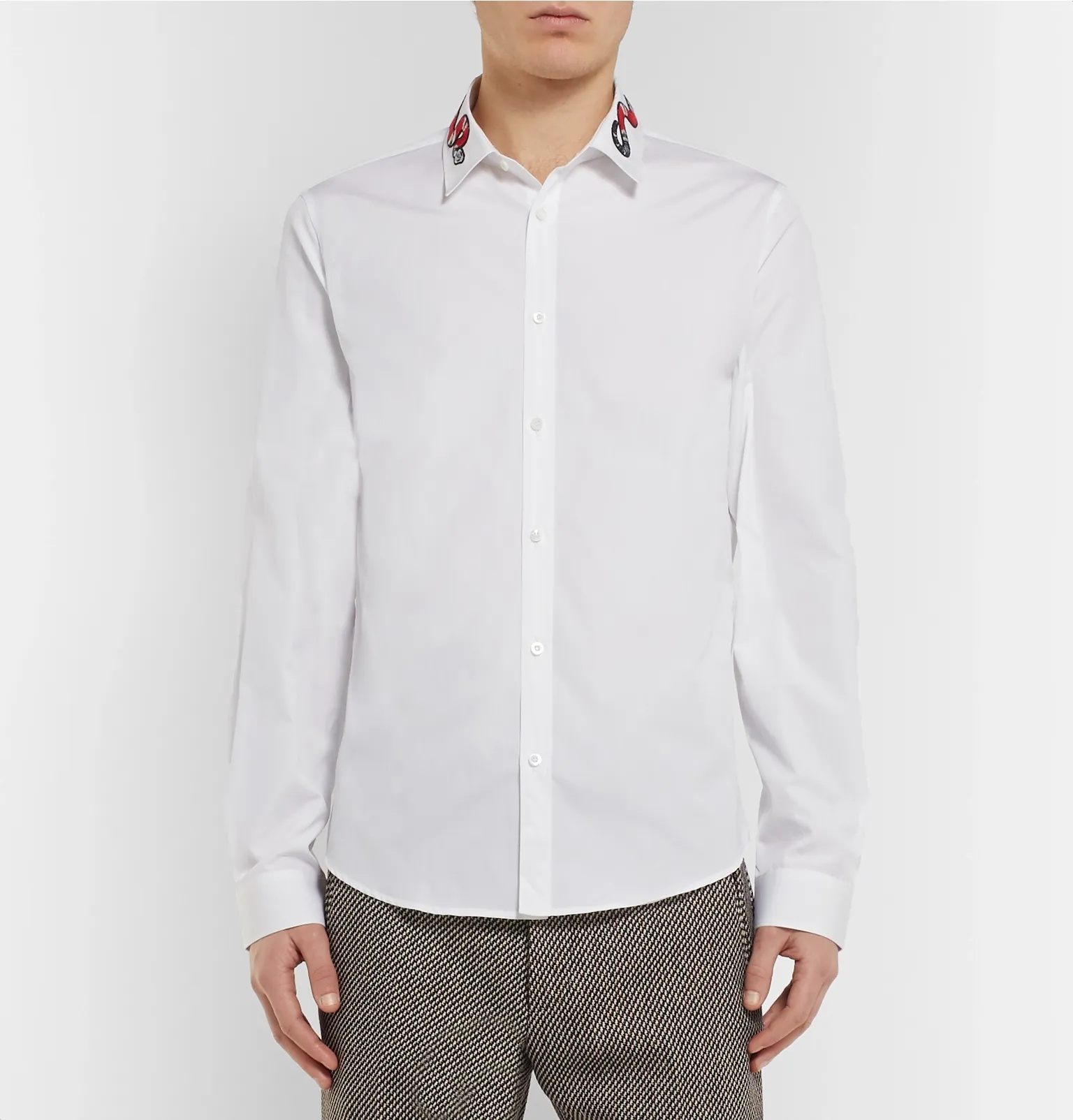 Duke Appliquéd Cotton Oxford Shirt - 10