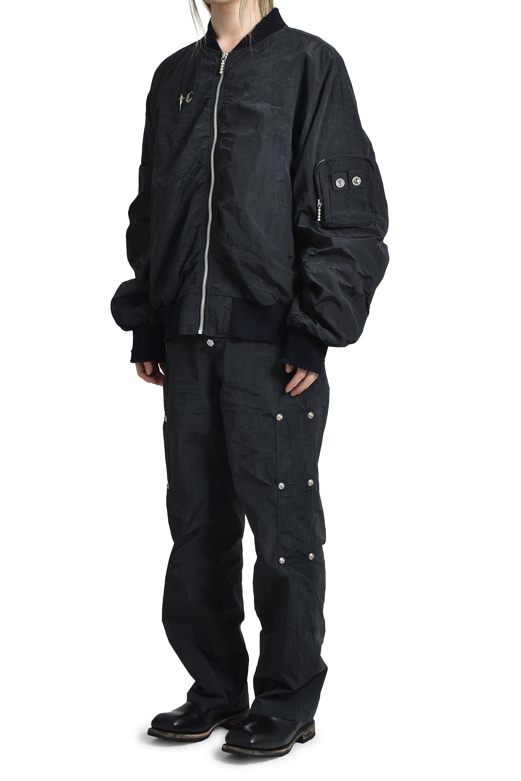 SCARRED BIO ARMY PANTS / BLK - 4