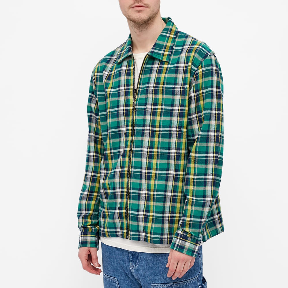 Stussy Classic Zip Up Plaid Shirt - 6