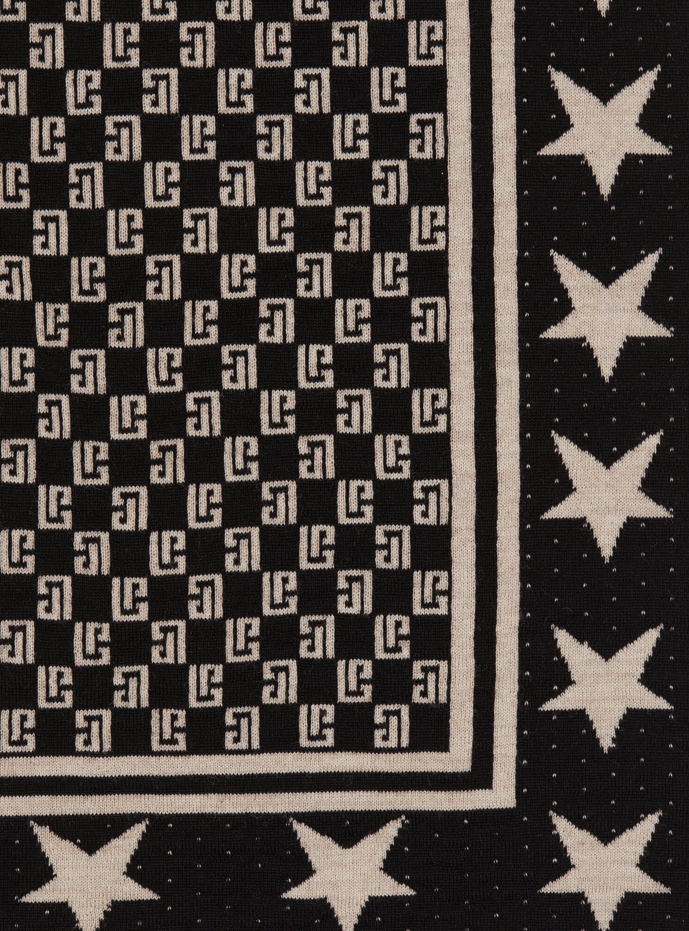 Mini Monogram Stars reversible scarf - 3